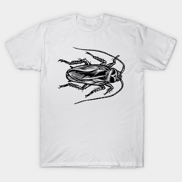 Cockroach (Top View) T-Shirt by Lisa Haney